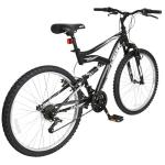 WEIZE Kids Mountain Bike,24 inch Kids' Bicycles for 8-14 Years Old Boys Girls with Dual Full Suspension, 6 Speeds Drivetrain, High-Carbon Steel Frame, Black