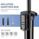 CXWXC Bike Floor Pump with Digital Gauge – 140 PSI Bicycle Tire Pump fits Presta & Schrader Valve – Portable Bike Air Pump with Large Display for Easy to Read (Black)