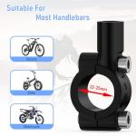 Raoot Handlebar Bike Mirror, 360° Adjustable Scratch Resistant Glass Lens, Safety Bicycle Rear View Mirrors for Ebike, Bicycle Universal Fit Accessories