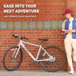 VIRIBUS Hybrid Bikes, 28 inch Mens Bike with Lightweight Aluminum Frame and Disc Brake, 700C Bikes for Tall Men, 7 Speed Vintage Retro Hybrid Bicycles for City Commuters, Adult Road Bikes White