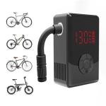 Electric Mini Bike Pump with 130PSI Gauge, Portable Bicycle Air Pump with Presta and Schrader Valve, Auto-Stop Fast Inflation Mini Air Pump for Car, Motorcycle, Bike and Ball