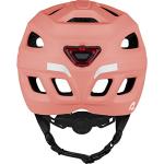 Retrospec Lennon Bike Helmet with LED Safety Light Adjustable Dial & Removable Visor - Adjustable Bicycle Helmet for Adult Men & Women - Matte Melon One Size
