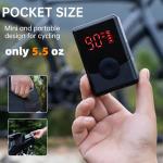 Electric Mini Bike Pump with 130PSI Gauge, Portable Bicycle Air Pump with Presta and Schrader Valve, Auto-Stop Fast Inflation Mini Air Pump for Car, Motorcycle, Bike and Ball