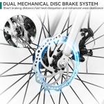 YITAHOME 28 Inch Road Bikes, Lightweight Aluminum Bicycles for Men Women Adults, 700C Bicycle with Dual Disc Brake, 7 Speed Commuter Bike with Cup Holder