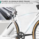 YITAHOME 28 Inch Road Bikes, Lightweight Aluminum Bicycles for Men Women Adults, 700C Bicycle with Dual Disc Brake, 7 Speed Commuter Bike with Cup Holder