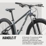 Mongoose Switchback 2 Mountain Bike for Men and Women, 9 Speed Drivetrain with Trigger Shifters, 27.5-Inch Wheels, 15.5-Inch Small Frame, Grey
