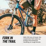 Mongoose Switchback 2 Mountain Bike for Men and Women, 9 Speed Drivetrain with Trigger Shifters, 27.5-Inch Wheels, 15.5-Inch Small Frame, Grey