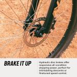 Mongoose Switchback 2 Mountain Bike for Men and Women, 9 Speed Drivetrain with Trigger Shifters, 27.5-Inch Wheels, 15.5-Inch Small Frame, Grey