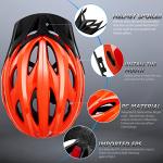 Gudook Bike Helmets for Men - Women Bicycle Helmet Adult - Certified Lightweight Comfort Adjustable Cycling Helmet with Detachable Visor for Mountain Road Biker