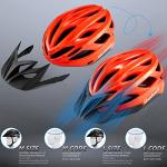 Gudook Bike Helmets for Men - Women Bicycle Helmet Adult - Certified Lightweight Comfort Adjustable Cycling Helmet with Detachable Visor for Mountain Road Biker