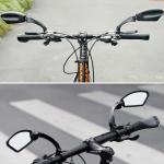 2 Pack Adjustable Handlebar Bike Mirror,Universal Fit Rearview Bicycle Mirrors,Scratch Resistant Glass Lens,360° Rotatable Safety E-bikes Rear View Mirrors,Compatible with Mountain Bikes,Road Bikes