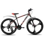 HH HILAND 26" MTB Mountain Bike for Men Women Adults, 18-Speed, Disc Brake, Lightweight Aluminum Frame, 3-Spoke Wheel, Black