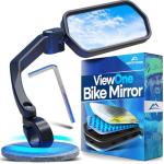 Nextcover® Bike Mirror Handlebar Mount (Right) – HD Glass | Secure & Shake-Free Bicycle Rear View Mirror for EBikes, Mountain Bikes & Scooters – Wide Angle Safety, Bicycle Mirrors