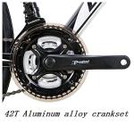 EUROBIKE Road Bike,Mens Road Bike,21-Speed Bike,Mens and Women,Dual disc Brakes,700C Wheel,Adult Bike,54CM Frame, Multiple Color (54cm-Spoke 60rim)