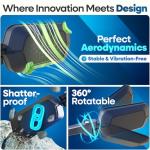 Nextcover® Bike Mirror Handlebar Mount (Right) – HD Glass | Secure & Shake-Free Bicycle Rear View Mirror for EBikes, Mountain Bikes & Scooters – Wide Angle Safety, Bicycle Mirrors