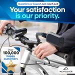 Nextcover® Bike Mirror Handlebar Mount (Right) – HD Glass | Secure & Shake-Free Bicycle Rear View Mirror for EBikes, Mountain Bikes & Scooters – Wide Angle Safety, Bicycle Mirrors