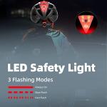 Shinmax Bike Helmet, CPSC/CPC Bike Helmet for Adult Men Women with Magnetic Goggles&Led Back Light Cycling Helmet Adjustable SM-T69