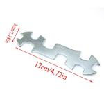 PZRT 2pcs Steel Galvanized Multi-hole Bicycle Cycle Mountain Bike Wrench Portable Multi-functional Bike Repair Tool