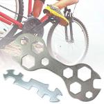PZRT 2pcs Steel Galvanized Multi-hole Bicycle Cycle Mountain Bike Wrench Portable Multi-functional Bike Repair Tool