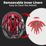 Shinmax Bike Helmet, CPSC/CPC Bike Helmet for Adult Men Women with Magnetic Goggles&Led Back Light Cycling Helmet Adjustable SM-T69