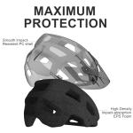 Mountain Bike Helmet Adult Men Women - Ultra Comfort, Super Lightweight Bicycle Helmets, MTB Cycling Gear Biking Accessories with Adjustable Fit & Removable Sun Visor