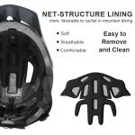 Mountain Bike Helmet Adult Men Women - Ultra Comfort, Super Lightweight Bicycle Helmets, MTB Cycling Gear Biking Accessories with Adjustable Fit & Removable Sun Visor