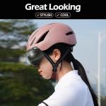 Odoland Adults Bike Helmet with Removable Magnetic Sun Visor, Adjustable Dial Fit Bicycle Cycling Helmet for Mountain Road Bike, Certified Lightweight MTB Ebike Helmet for Men Women, Shinning Pink