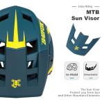 BATFOX Bike Helmet,Mountain Bike Helmet Helmets for Men Women Adults Youth (Dark Green, L(58-61CM))