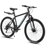 HH HILAND 26 Inch Mountain Bike, Mens and Womens Aluminum Frame MTB with 21 Speeds, Dis Brake, Hardtail Bicycle for Adults Black