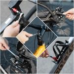 ROCKBROS Bike Tool Kits 14 in 1 Multi-Function Bike Repair Kits Portable Foldable Bike accessories Reversible Ratchet Wrench with 10 Bits 2 Tire Levers