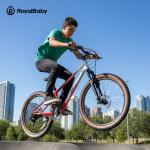 RoyalBaby Kids Mountain Bike 24" for Boys & Girls Ages 10-14 Year Old- Lightweight Aluminum, 21-Speed, Suspension Fork - Red