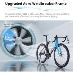 SAVADECK SLR8-Ultegra Full Carbon Road Bike with Shimano 105 R8170 24S Set for Adults, (Wave Pattern(W45), Blue, 54cm)