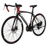 EUROBIKE Road Bike,49cm Frame Road Bicycle for Men and Women,21 Speed Adult Bike,Disc Brake 700C Bike,Blackwhite (Blackwhite-49cm)