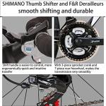 EUROBIKE Road Bike,49cm Frame Road Bicycle for Men and Women,21 Speed Adult Bike,Disc Brake 700C Bike,Blackwhite (Blackwhite-49cm)