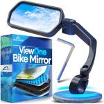 Nextcover® Bike Mirror Handlebar Mount (Left) – HD Glass | Secure & Shake-Free Bicycle Rear View Mirror for EBikes, Mountain Bikes & Scooters – Wide Angle Safety, Bicycle Mirrors
