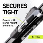 Vibrelli Mini Bike Pump - Presta & Schrader Bicycle Pump - 120 PSI Tire Pump for Road & MTB - No Valve Changing Needed, Mini Pump