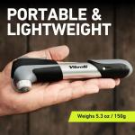 Vibrelli Mini Bike Pump - Presta & Schrader Bicycle Pump - 120 PSI Tire Pump for Road & MTB - No Valve Changing Needed, Mini Pump
