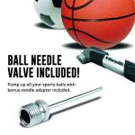 Vibrelli Mini Bike Pump - Presta & Schrader Bicycle Pump - 120 PSI Tire Pump for Road & MTB - No Valve Changing Needed, Mini Pump