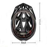 Adult Cycling Bike Helmet, Lightweight and Adjustable with Pads&Visor for Men and Women,Premium Quality Airflow Unisex Bicycle Helmet,Suggested Fit 58-61 cm (Titanium)