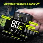 GIGA PUMP 120 PSI Rechargeable Mini Bike Pump, Bicycle Pump with Digital Pressure Gauge, 3.8oz Portable Bike Air Pump Tire Inflator, Mountain,Presta & Schrader Valves,Preset Pressure & Auto Shut Off