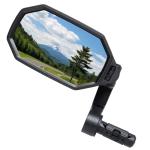 BriskMore Bar End Bike Mirrors, High–Definition Convex Glass Lens for Scooter Electric Bicycle, Scratch Resistant, Ebike Safe Rearview Mirror for Left Side BT-022L