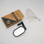 BriskMore Bar End Bike Mirrors, High–Definition Convex Glass Lens for Scooter Electric Bicycle, Scratch Resistant, Ebike Safe Rearview Mirror for Left Side BT-022L