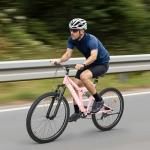 Max4out 26 inch Mountain Bike Dual Full Suspension, Outdoor Hybrid Bikes,7-Speed/High-Carbon Steel, for Men Women Adult, MTB Bicycle with Suspension Fork, Pink