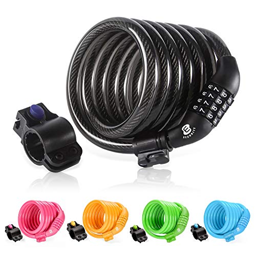 ETRONIC 6ft Resettable Bike Lock Cable
