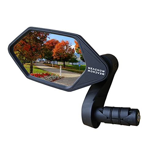 Left Side Scratch-Resistant Bike Mirror with Glass Lens