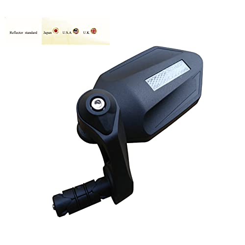 Left Side Scratch-Resistant Bike Mirror with Glass Lens