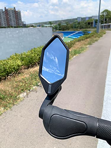 Left Side Scratch-Resistant Bike Mirror with Glass Lens