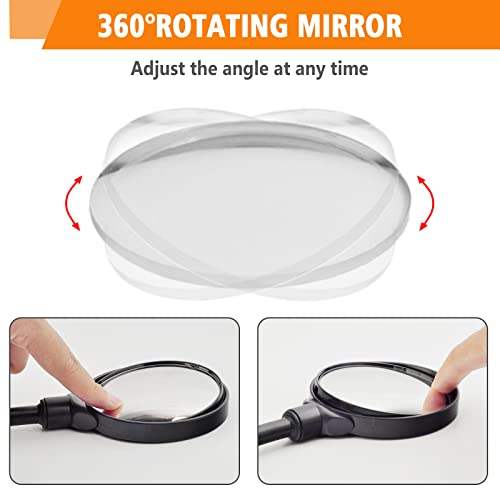Adjustable Bike Handlebar Mirrors - Wide Angle 2 Pack
