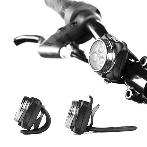 Ascher USB Rechargeable Super Bright Bike Light Set