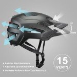 LED Mountain Bike Helmet for Men and Women
